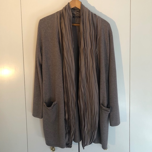 SOLD! Luisa Cerano wool / silk long sleeve cardigan size M-L - Picture 2 of 11